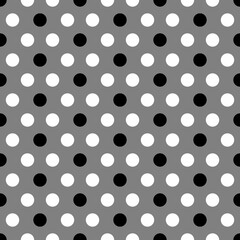 Seamless pattern. Circles ornament. Dots motif. Geometric backdrop. Simple shapes wallpaper. Rounds background. Ethnic motif. Digital paper, textile print, web design, abstract. Vector