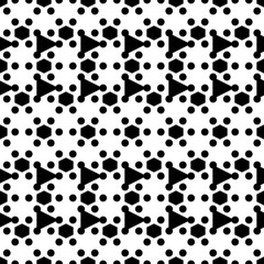 Seamless pattern. Hexagons, circles, figures ornament. Modern background. Simple shapes wallpaper. Geometrical backdrop. Digital paper, web designing, textile print