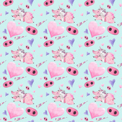 Seamless pattern. For valentine's day. JPG, 9000X9000PX, 400 dpi