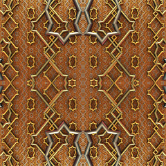 abstract patterns of gold and silver.seamless background image.
