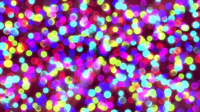 Abstract Colorful Circles Motion Background 4K