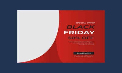 Black Friday social media post template Vector