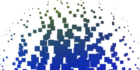 Light Blue, Green vector pattern in square style.