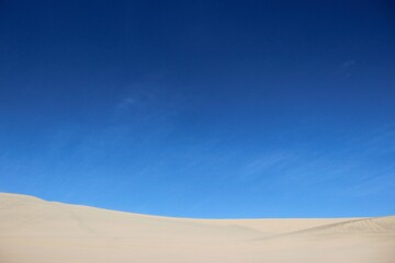 sand dunes in the desert huacachina ica Peru