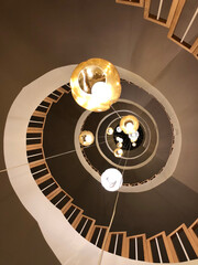 spiral staircase in the house