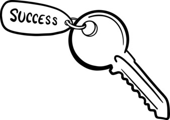 Success Key business concept vector illustration