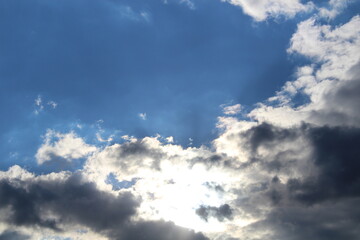 blue sky with clouds