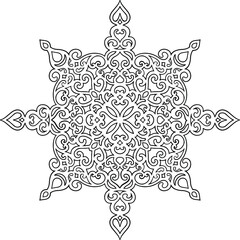 Maandala symmetrical drawing for meditation