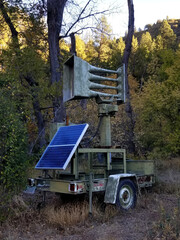 Mobile flood alert siren in Oak Creek - Sedona, Arizona