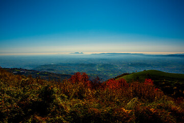mist and colors from the hills one