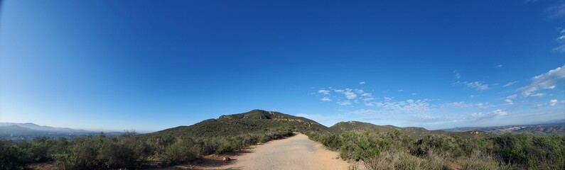 hiking trail up Cowles Mountain in San Diego