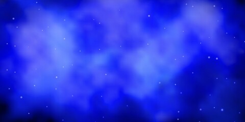 Dark BLUE vector layout with bright stars.