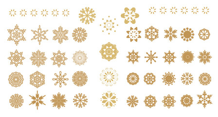 Christmas set snowflakes 1