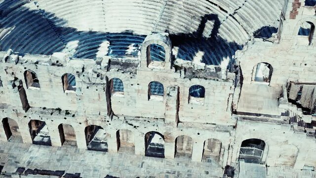 The Odeon theatre at Athens Acropolis