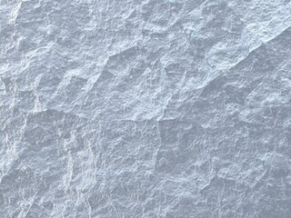 3d illustration, texture of rough white stone, ice surface of blue and white color closeup