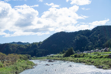 岐阜県 美濃市のとてもきれいな川