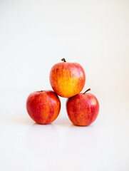 Pyramid of red apples