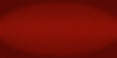 Red fabric background with a texture. Empty wide cloth banner. 