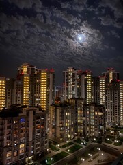 Naklejka premium night Kiev