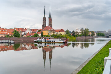 The Cathedral of St. John the Baptist in Wrocław, located in the Ostrów Tumski district, is a Gothic church with Neo-Gothic additions.