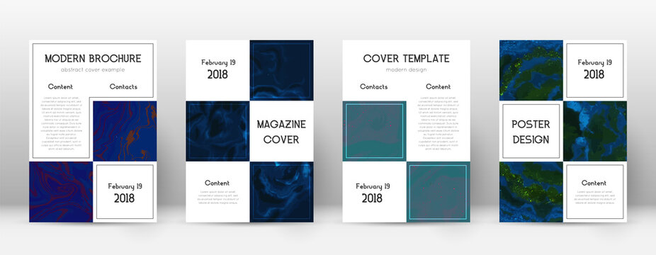 Abstract cover. Popular design template. Suminagas