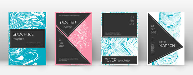 Cover page design template. Black brochure layout.