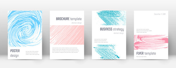 Fototapeta na wymiar Cover page design template. Minimalistic brochure 