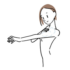 Woman taking a shower 2