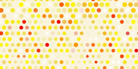 Light orange vector texture with disks.