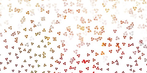 Light orange vector background with random forms.