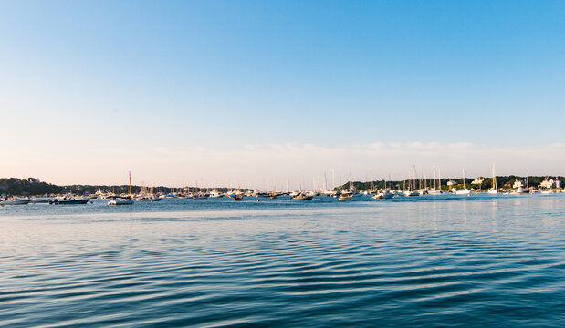 Boats in the distance - Moored between Edgartown and Chappaquiddick Island