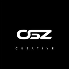 OSZ Letter Initial Logo Design Template Vector Illustration