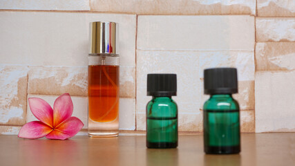 spa still life with oils