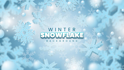 Winter Snowflakes Background