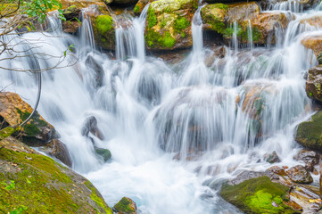 Autumn scenery of Muyu Xiangxiyuan in Shennongjia, Hubei, China

