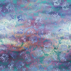 Seamless abstract pattern that looks like wax melt. Pastel gentle colored design. High quality illustration that resembles encaustic art. Iridescent holographic luxurious graphic design.