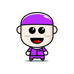 vector of cute nurse working in hospital