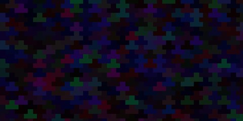 Dark Multicolor vector template with rectangles.