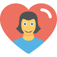 

Flat icon design of I love u Mom heart logo
