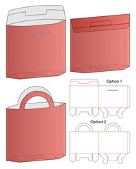 Box packaging die cut template design. 3d mock-up