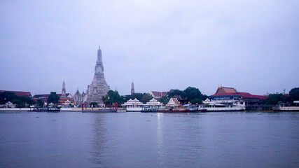 
Wat Arun is a Buddhist temple in Bangkok Yai district of Bangkok, Thailand, on the Thonburi west bank of the Chao Phraya River. The temple derives its name from the Hindu god Aruna.
