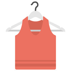 
Flat icon of female top 
