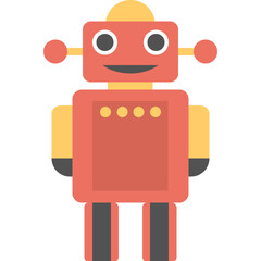 Fototapeta premiumFlat vector icon design of a robot 