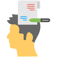 
Goals flat icon. Intention
