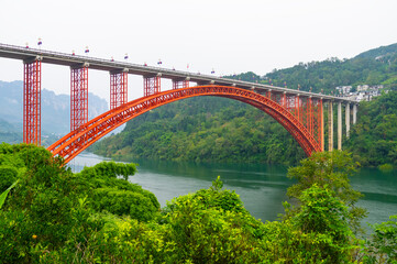 Autumn scenery of Jianshiye Three Gorges Scenic Area in Enshi, Hubei, China
