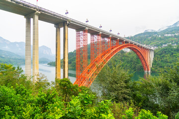 Autumn scenery of Jianshiye Three Gorges Scenic Area in Enshi, Hubei, China