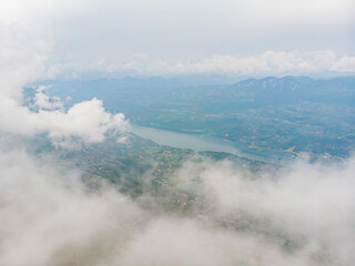 Obraz premium Autumn scenery of Jianshiye Three Gorges Scenic Area in Enshi, Hubei, China