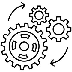 
Engineering flat vector design icon 
