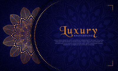 Luxury mandala background with floral ornament pattern. Hand drawn gold mandala design. Vector mandala template for decoration invitation, cards, wedding, logos, cover, brochure, flyer, banner.