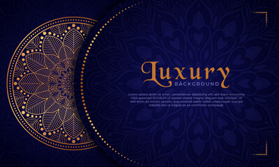 Luxury mandala background with floral ornament pattern. Hand drawn gold mandala design. Vector mandala template for decoration invitation, cards, wedding, logos, cover, brochure, flyer, banner.